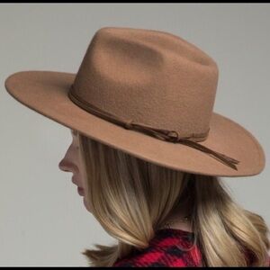 Belted Wool Panama Hat-PECAN
